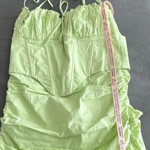 Lime Green corset dress